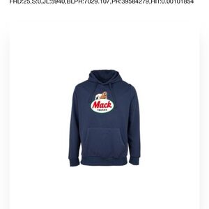 Retro Style Mack truck Men’s Navy blue pull over hoodie